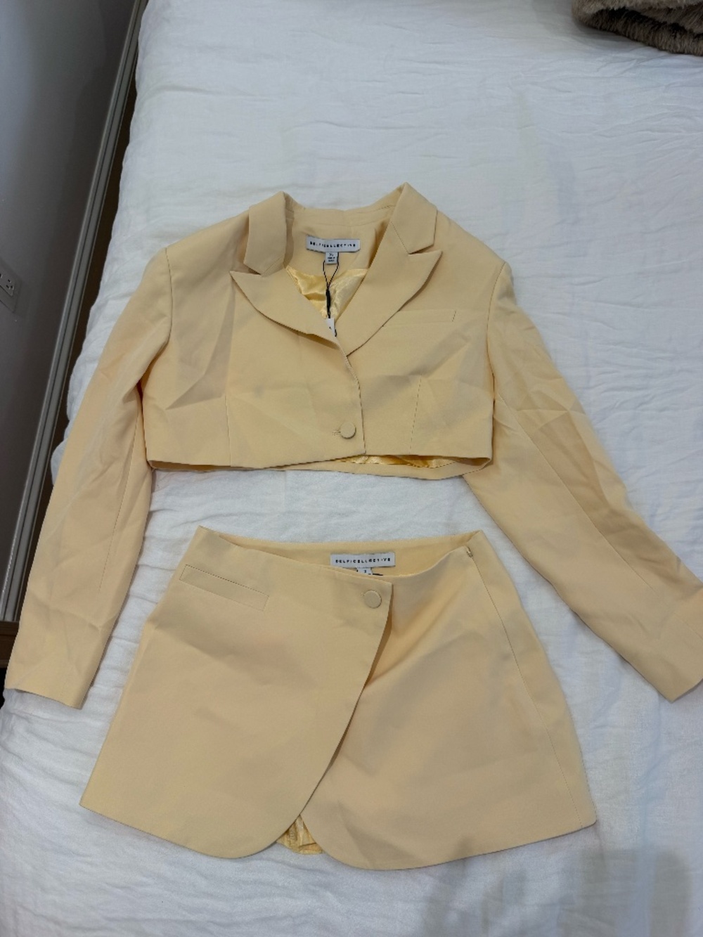 Delfi Collective Butter Yellow Blazer Set